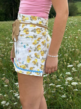 Load image into Gallery viewer, Vintage pillowcase Pear and Floral design 1/2 Apron
