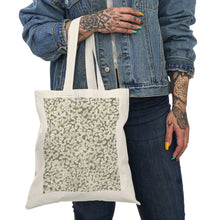 Load image into Gallery viewer, Tiny White Petals Natural Tote Bag — Floral Eco-Friendly Shopper
