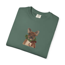 Load image into Gallery viewer, French Bulldog Wreath Tee — Cute Puppy with Wreath Graphic T-Shirt
