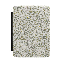 Load image into Gallery viewer, Floral Confetti Kindle Case – Olive Green White Pattern Protective Cover
