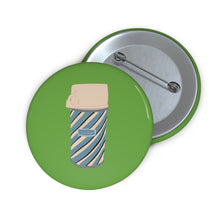 Load image into Gallery viewer, Coffee flask Pin Button — Cute Reusable Travel Mug Badge
