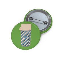 Load image into Gallery viewer, Coffee flask Pin Button — Cute Reusable Travel Mug Badge
