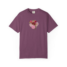 Load image into Gallery viewer, Dahlia  Bouquet T-Shirt — Vintage  Flower Graphic Tee
