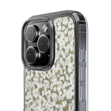 Load image into Gallery viewer, Clear Case — Tiny White Petal Flowers Phone Case

