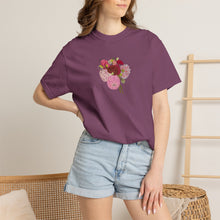 Load image into Gallery viewer, Dahlia  Bouquet T-Shirt — Vintage  Flower Graphic Tee
