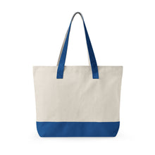 Load image into Gallery viewer, Canvas Tote Bag — "Sunshine Makes Me Happy" Zippered Everyday Beach &amp; Market Tote
