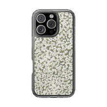 Load image into Gallery viewer, Clear Case — Tiny White Petal Flowers Phone Case
