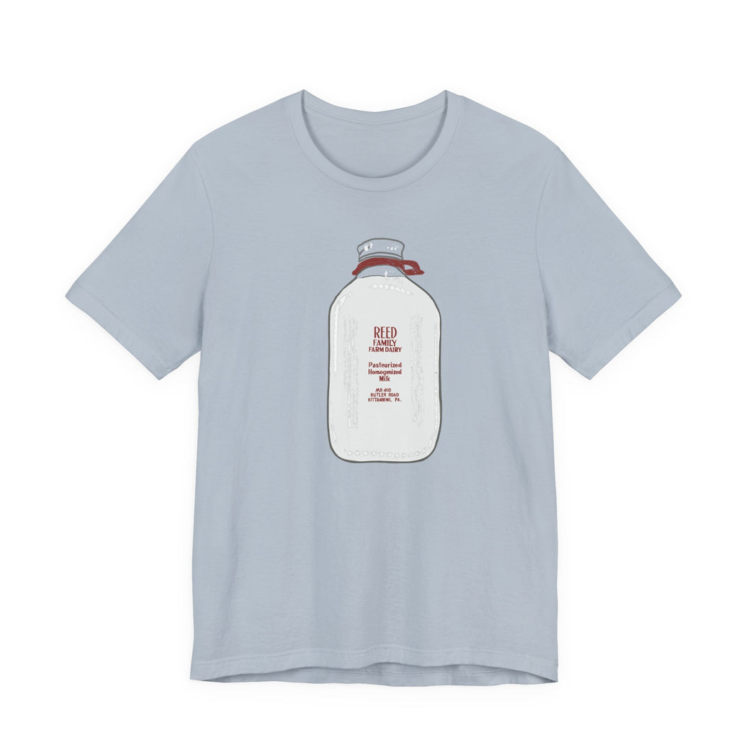 Reed family Milk Jar Unisex Jersey Short Sleeve Tee
