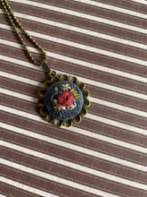 Load image into Gallery viewer, Floral Hand Embroidered corduroy Necklace
