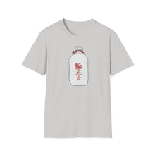 Load image into Gallery viewer, Milk Jar Unisex Softstyle T-Shirt, Cute Graphic Tee, Casual Wear, Gift for Milk Lovers, Everyday Fashion, Eco-Friendly Cotton
