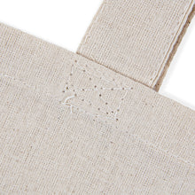 Load image into Gallery viewer, Tiny White Petals Natural Tote Bag — Floral Eco-Friendly Shopper
