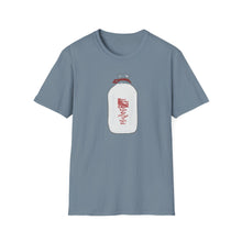 Load image into Gallery viewer, Milk Jar Unisex Softstyle T-Shirt, Cute Graphic Tee, Casual Wear, Gift for Milk Lovers, Everyday Fashion, Eco-Friendly Cotton
