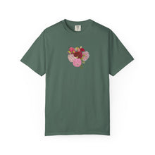 Load image into Gallery viewer, Dahlia  Bouquet T-Shirt — Vintage  Flower Graphic Tee
