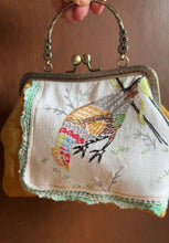 Load image into Gallery viewer, Vintage Embroidered Pheasant Clutch Bag
