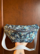 Load image into Gallery viewer, Blue Floral Blaire Crossbody Sling bag
