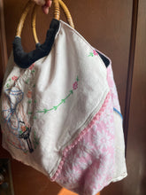 Load image into Gallery viewer, Vintage Embroidered Linens Missy bag
