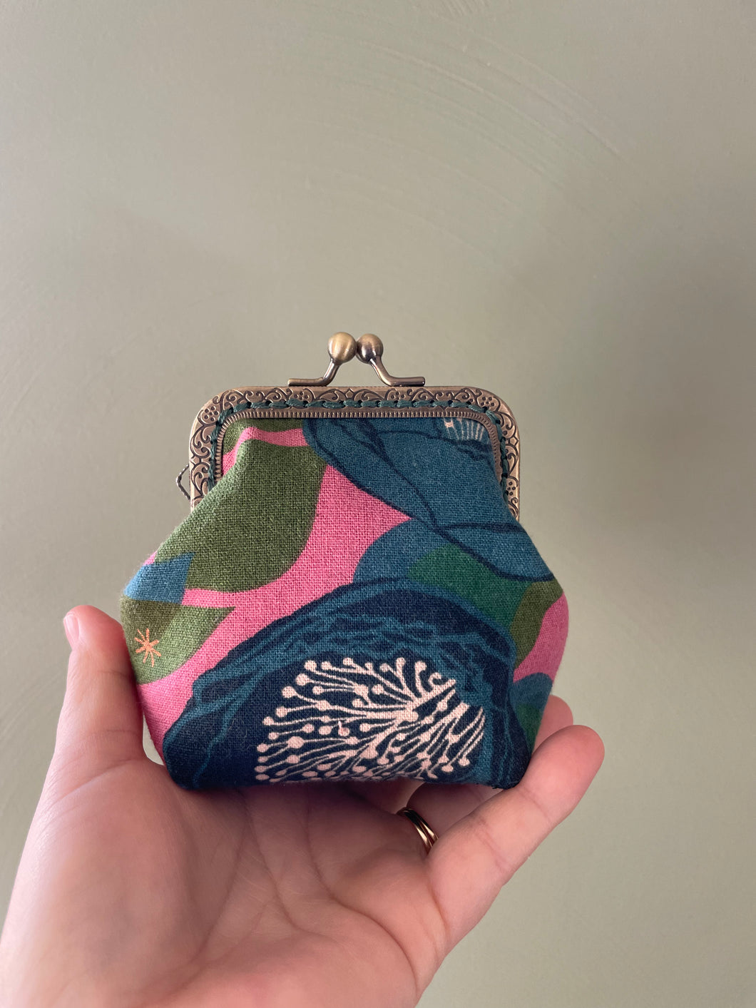 Floral and Butterfly Coin Purse