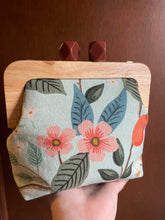 Load image into Gallery viewer, Citrus Canvas Wooden frame Clutch Bag
