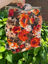 Load image into Gallery viewer, Large Vintage Floral Fabric Backpack
