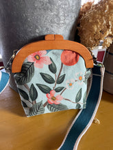 Load image into Gallery viewer, Wooden frame Retro Citrus Rifle Paper Co. Canvas Crossbody Clutch
