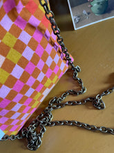 Load image into Gallery viewer, Granny Square Clutch bag with chain included
