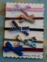 Load image into Gallery viewer, Bias Tape Bow Headband Set of 5
