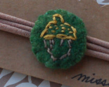 Load image into Gallery viewer, Hand Embroidered Acorn Felt Headband
