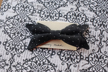 Load image into Gallery viewer, Everyday Polka dot Chambray Tess Bow Clip
