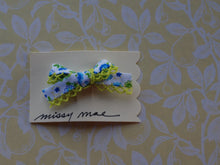 Load image into Gallery viewer, Floral Bias Tape Bow Clip
