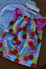 Load image into Gallery viewer, Brooke Dress Size 6-12 months Rainbow with headband set
