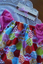 Load image into Gallery viewer, Brooke Dress Size 6-12 months Rainbow with headband set

