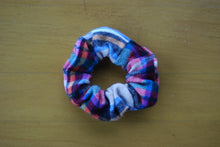 Load image into Gallery viewer, Multi-Color Plaid Flannel Scrunchie
