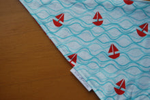 Load image into Gallery viewer, Size Small: Sail Boat and Knot Dog Bandanna

