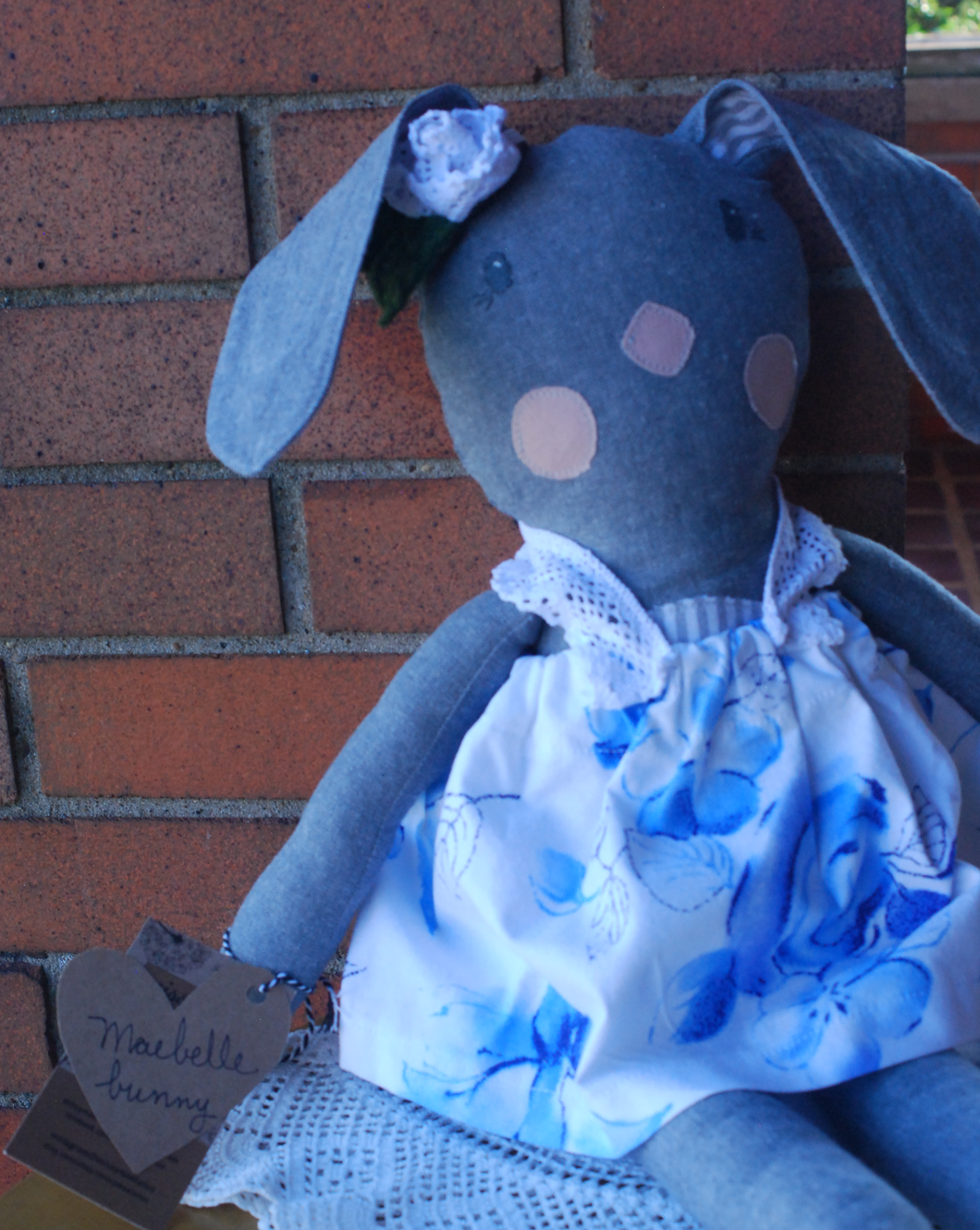 Maybelle Bunny Linen Doll