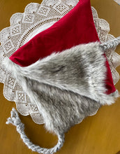 Load image into Gallery viewer, TEEN/ADULT size corduroy/fur Pixie Hat
