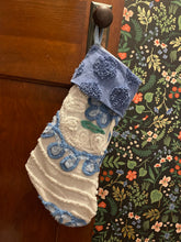 Load image into Gallery viewer, Chenille Christmas stocking/dot cuff
