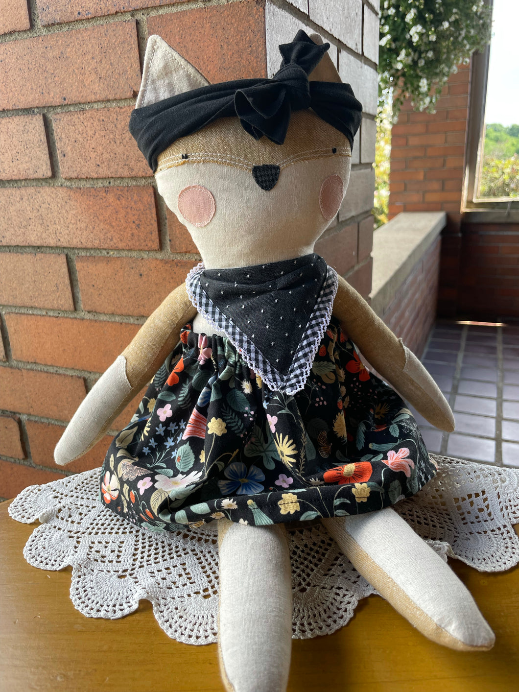 Francine Fox Handmade Linen Doll