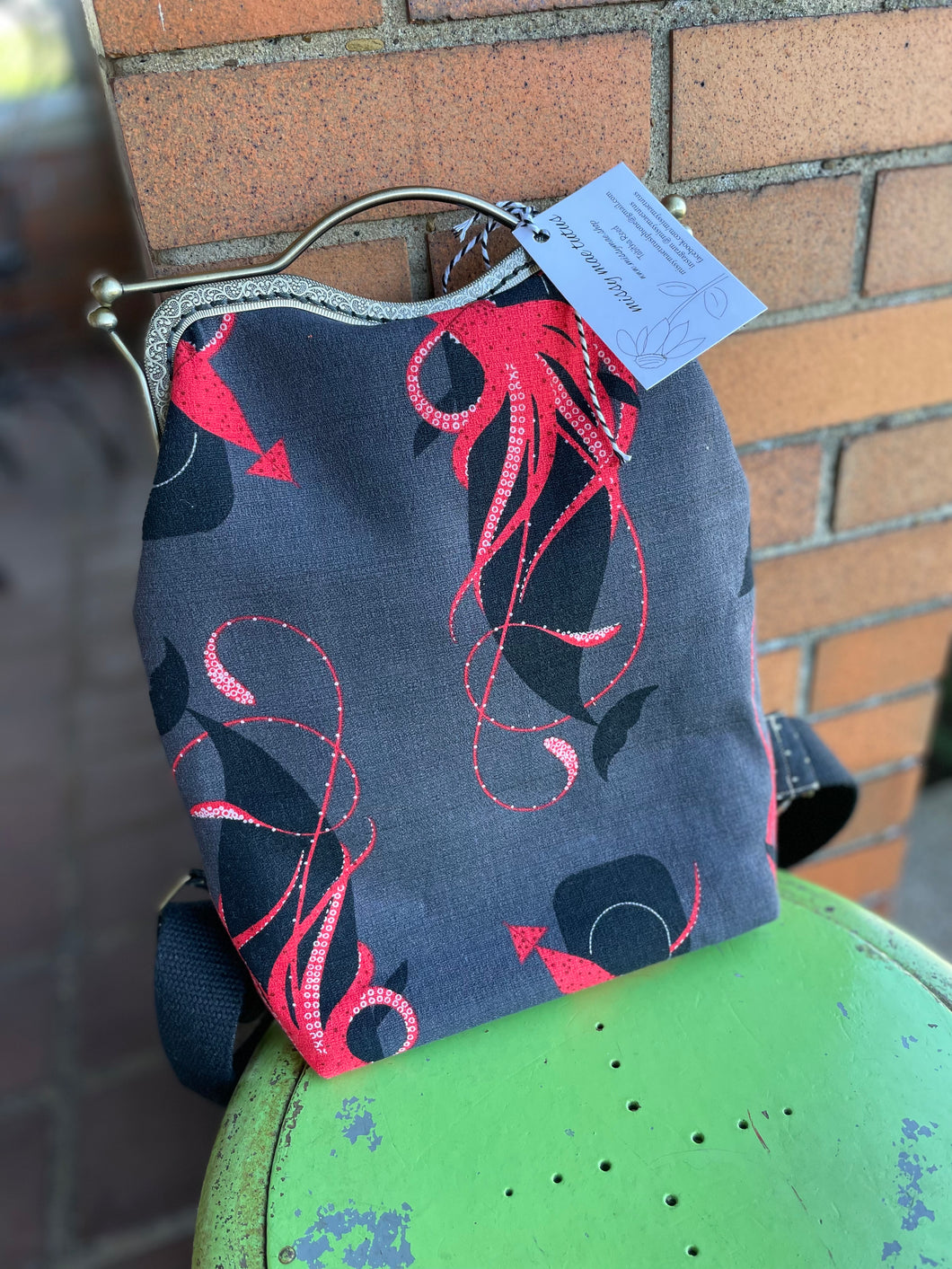 Squid + Whale Charley Harper Fabric Small Clutch Backpack