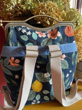 Load image into Gallery viewer, Rifle Paper Co. Canvas Fabric Backpack Clutch Bag in Citrus
