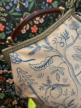 Load image into Gallery viewer, Women’s Backpack Clutch in Rifle Paper Co. Amalfi Canvas
