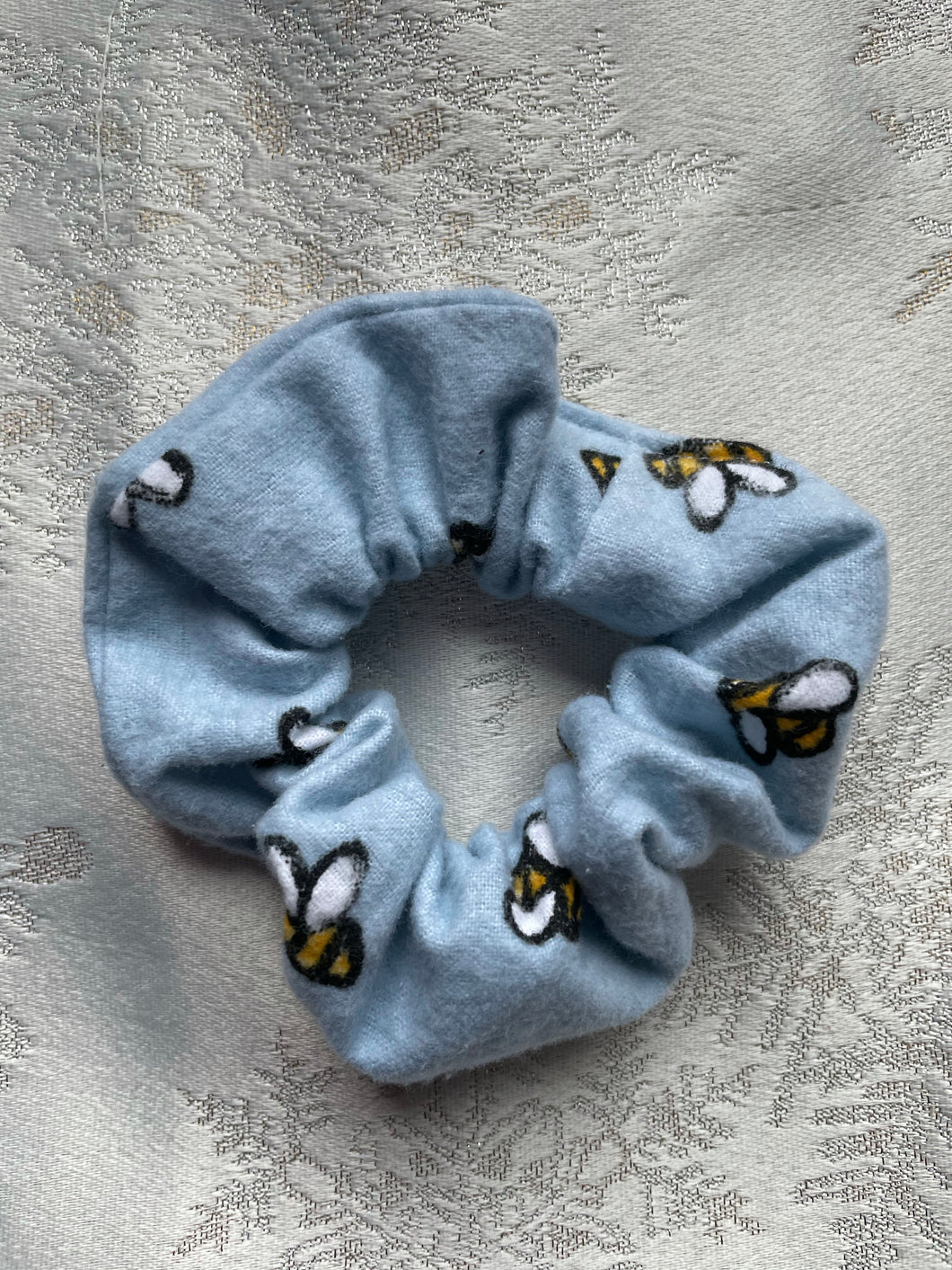 4” Bumblebee Super Snuggle Flannel Scrunchie