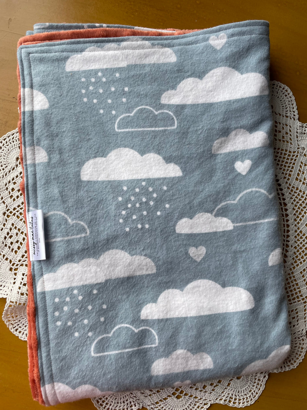 Cloud Flannel and Minky Blanket