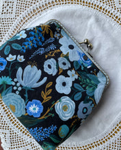 Load image into Gallery viewer, Blue Floral Women’s Clutch
