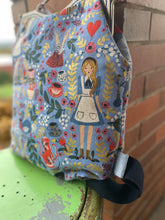 Load image into Gallery viewer, Women’s Large Backpack in Wonderland Fabric
