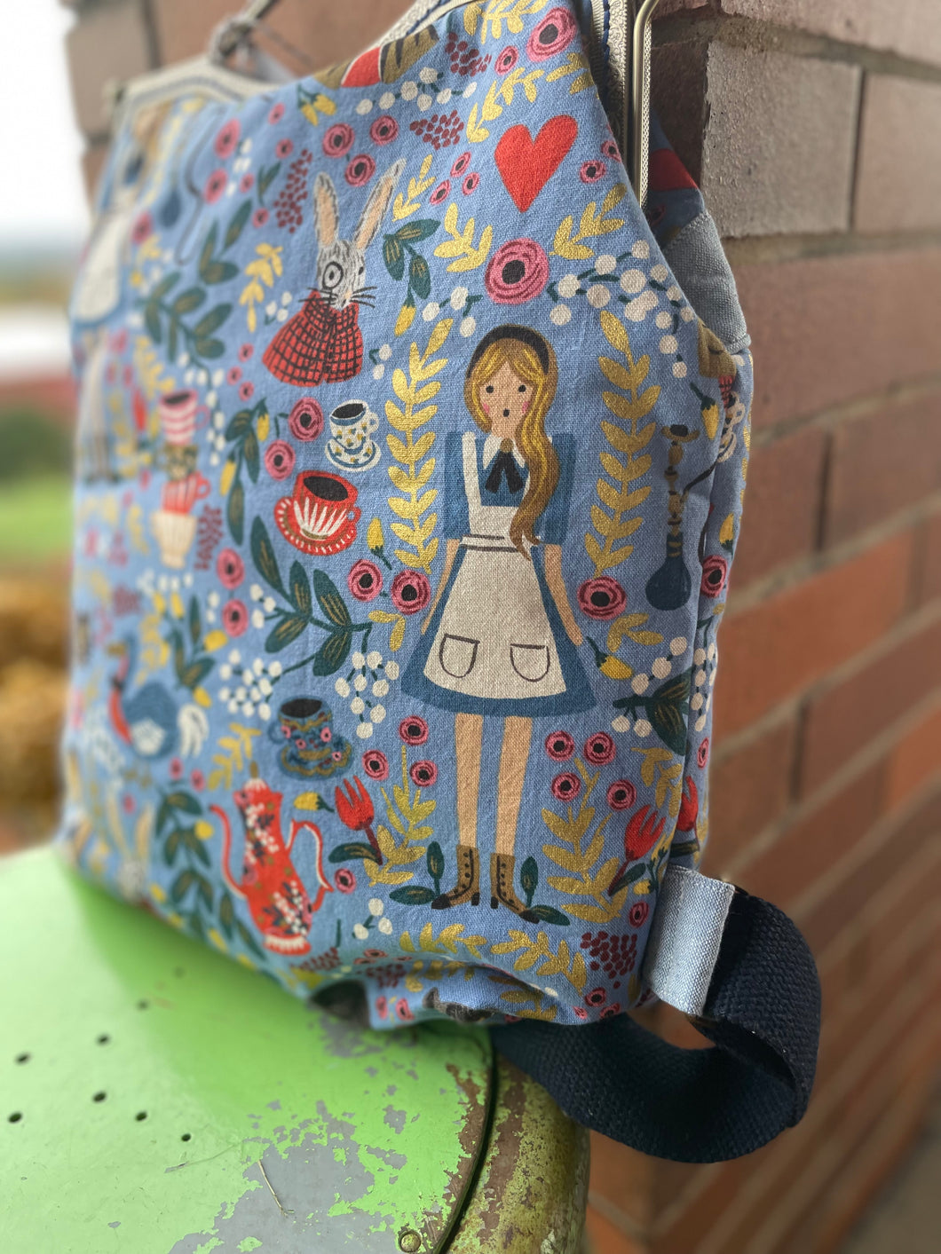 Women’s Large Backpack in Wonderland Fabric