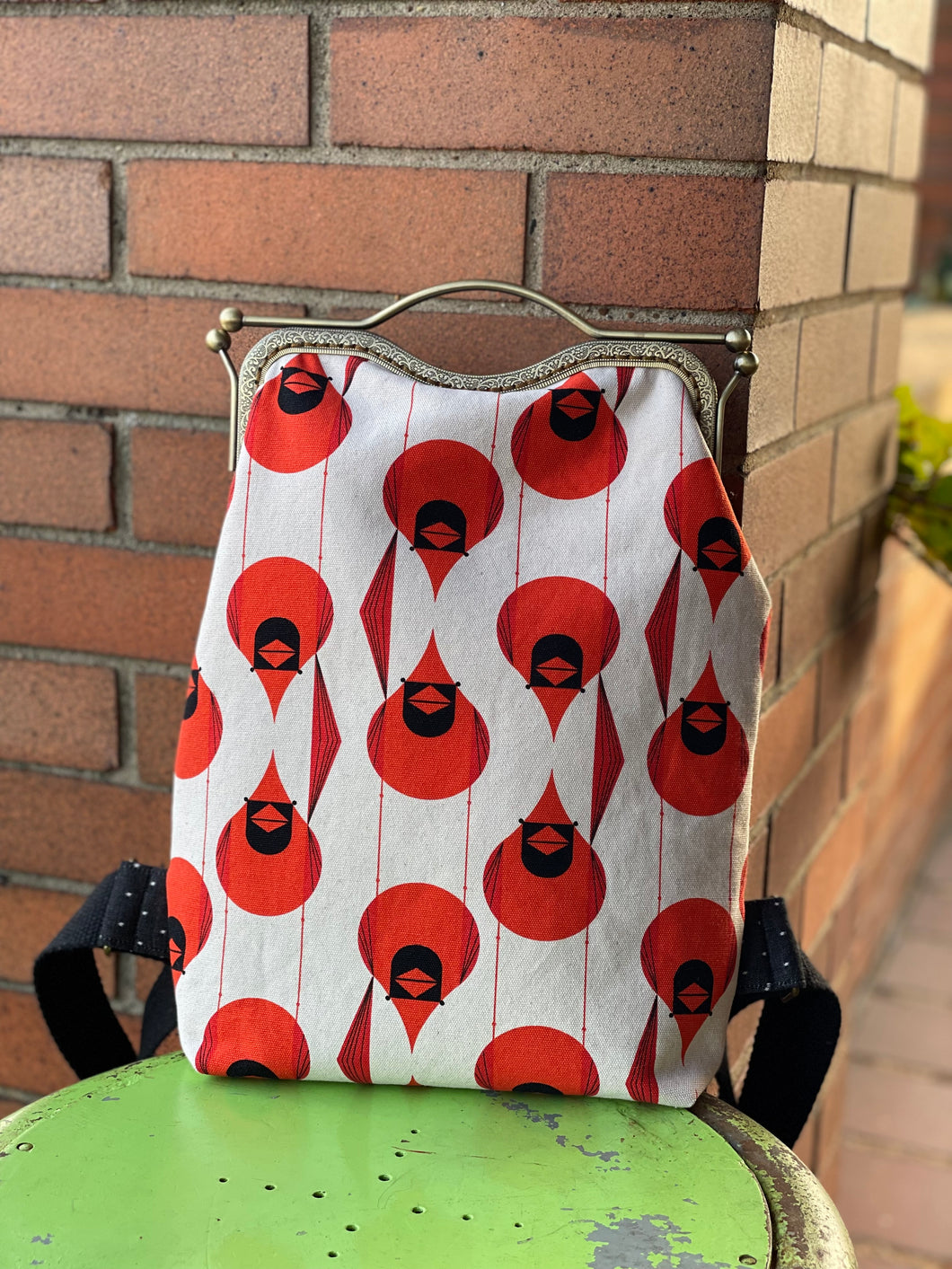 Women’s Backpack Clutch Bag-Cardinals