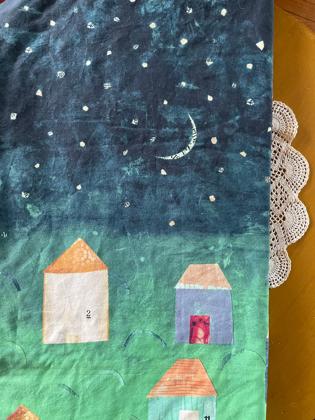 Under a Paper Moon Minky Blanket