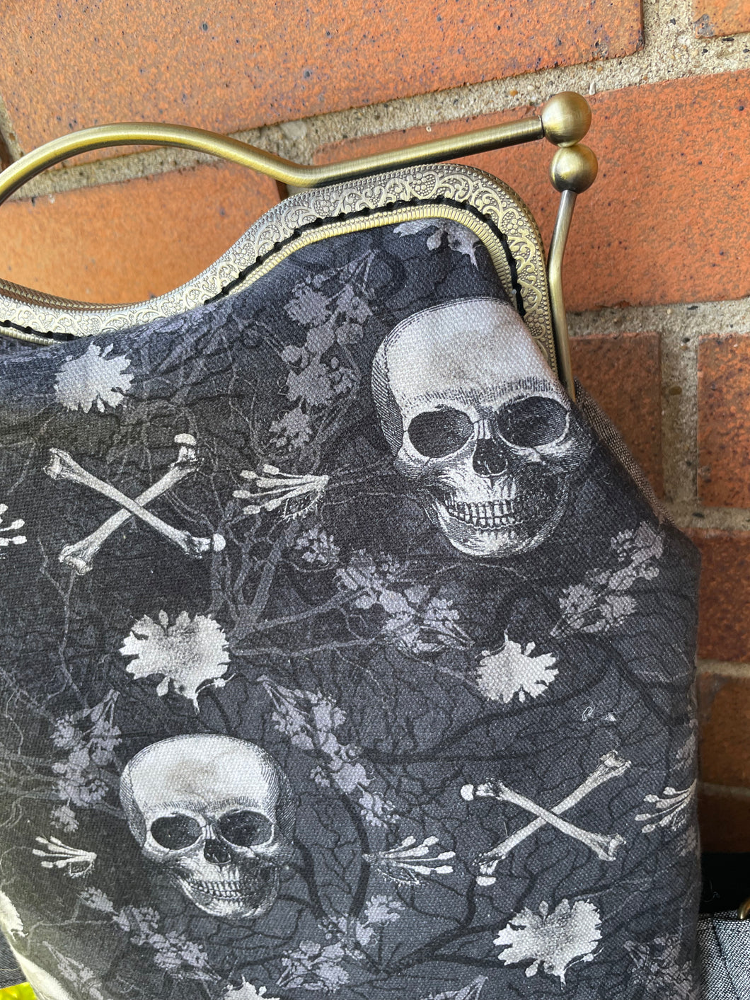 Women’s Skull and Crossbones Canvas Small Backpack
