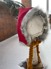 Load image into Gallery viewer, 12-18 months Corduroy/Faux Fur Pixie Hat
