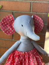 Load image into Gallery viewer, Ella Elephant Linen Doll
